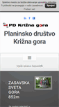 Mobile Screenshot of pd-krizna-gora.si